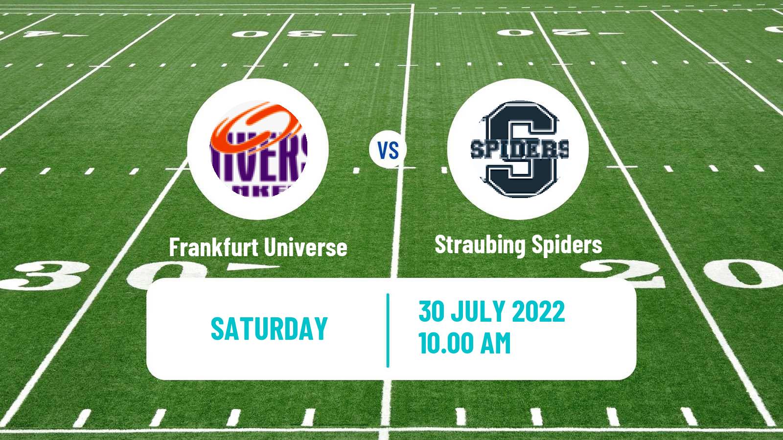 American football German GFL Frankfurt Universe - Straubing Spiders