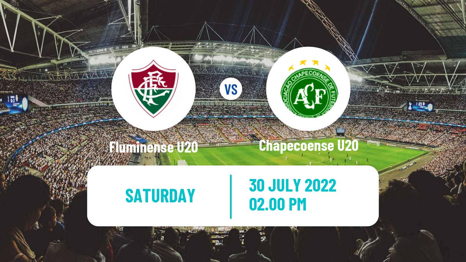 Soccer Brasileiro U20 Fluminense U20 - Chapecoense U20