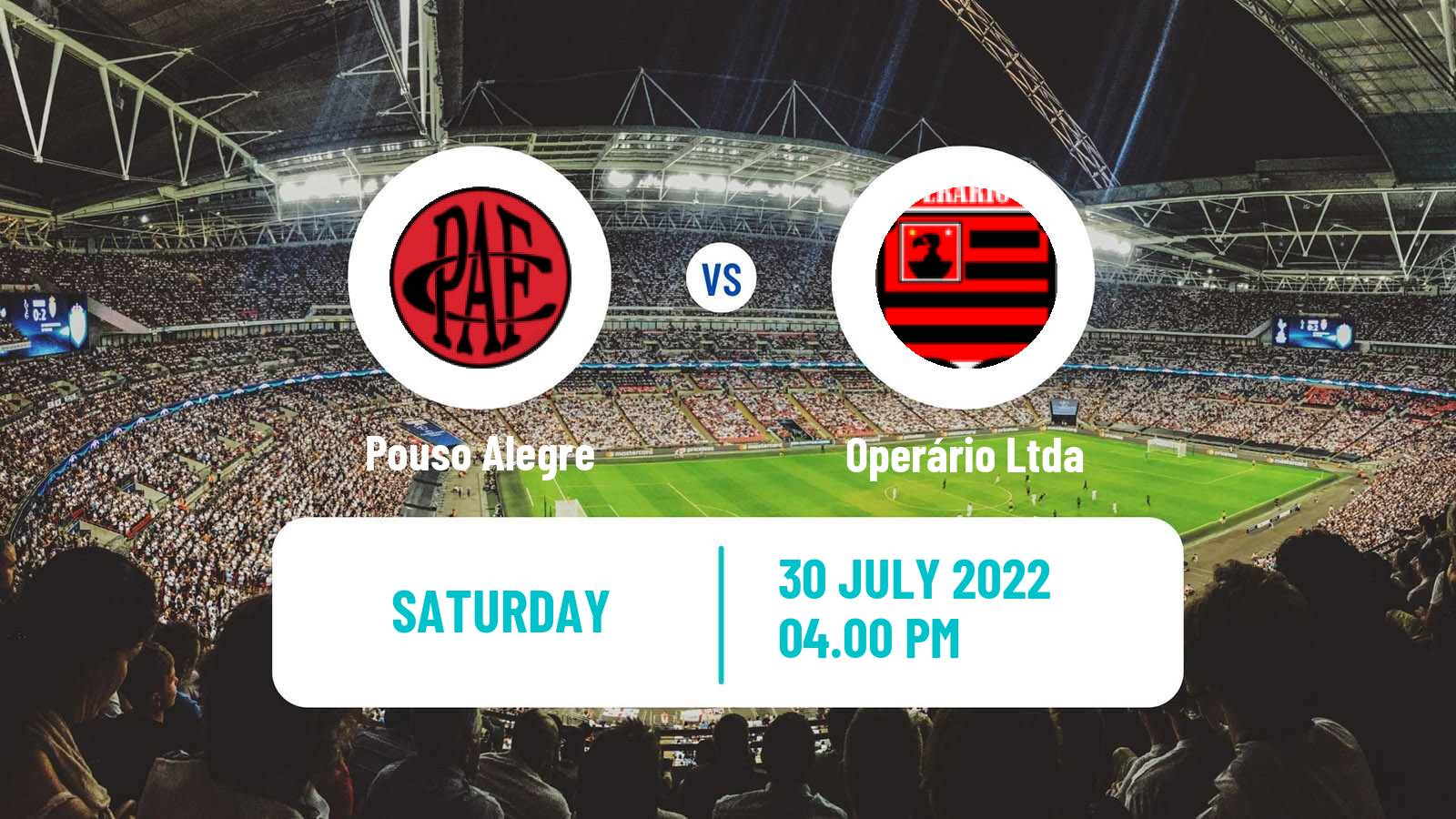 Soccer Brazilian Serie D Pouso Alegre - Operário Ltda