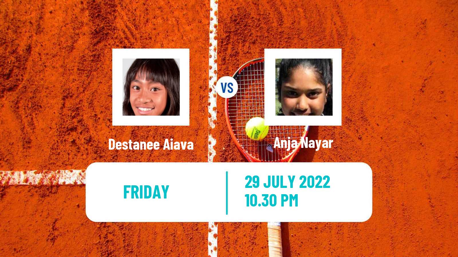 Tennis ITF Tournaments Destanee Aiava - Anja Nayar