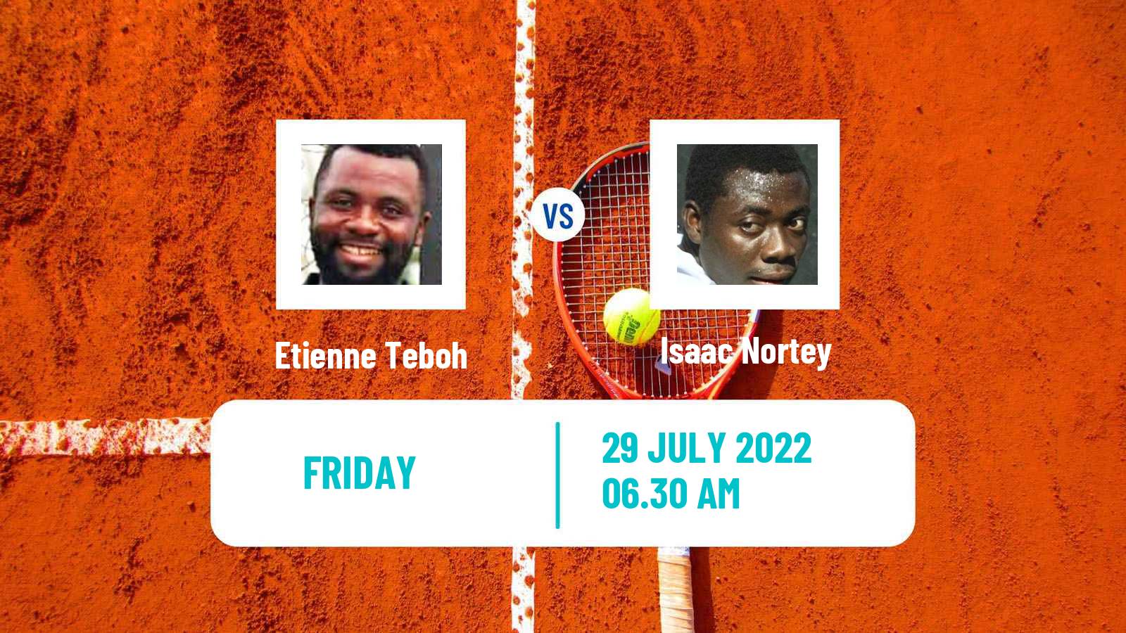 Tennis Davis Cup Group IV Etienne Teboh - Isaac Nortey