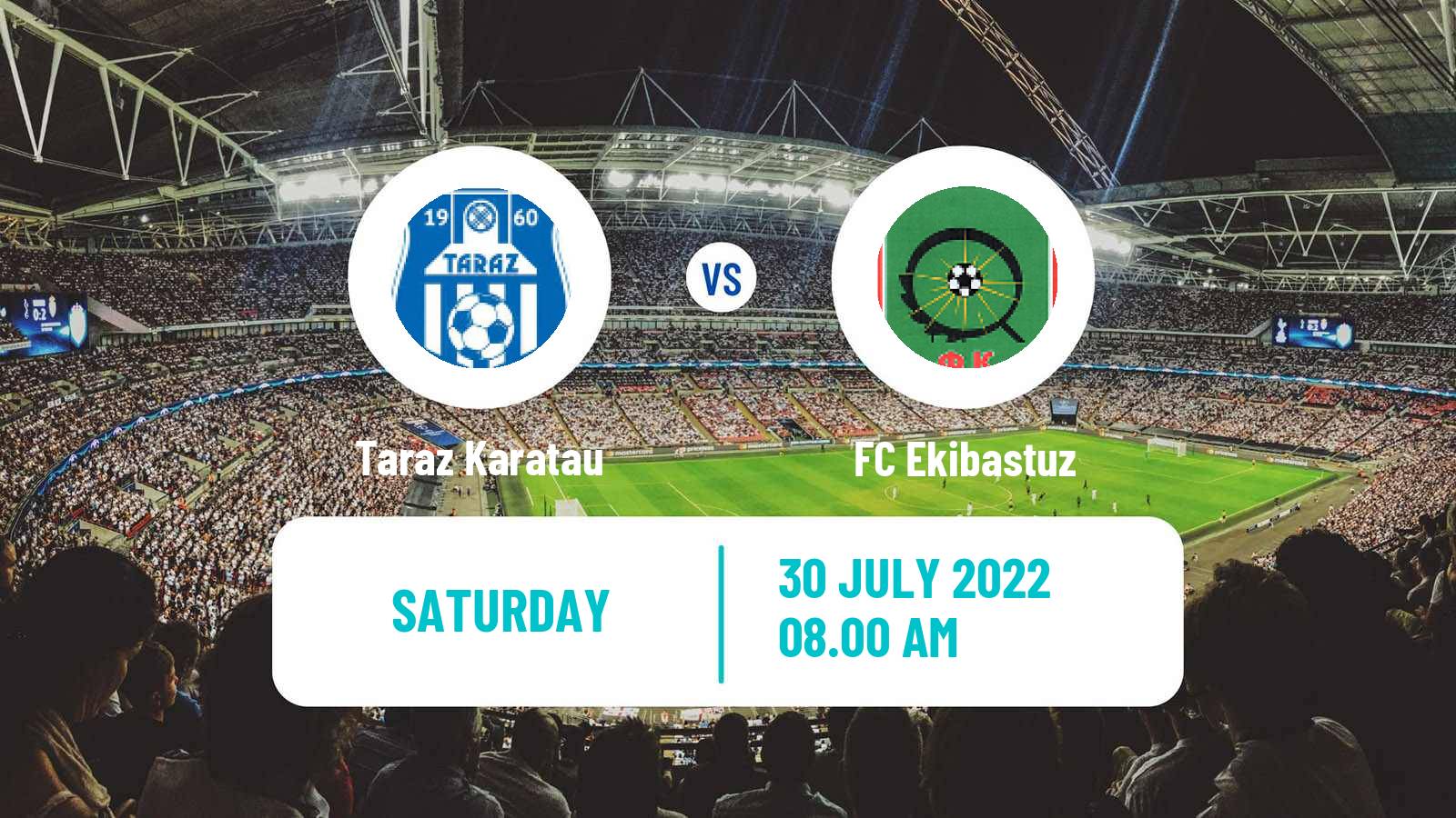 Soccer Kazakh First Division Taraz Karatau - Ekibastuz