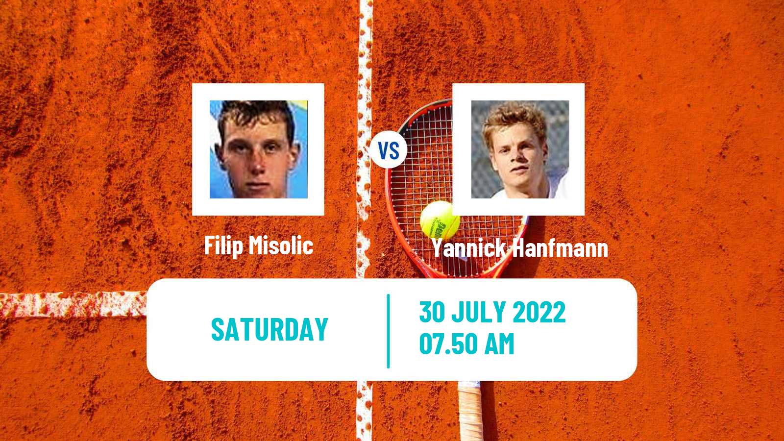 Tennis ATP Kitzbuhel Filip Misolic - Yannick Hanfmann