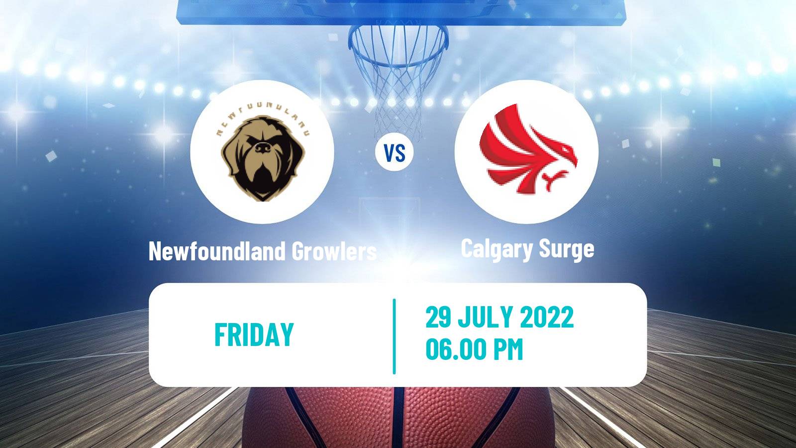 Basketball Canadian CEBL Newfoundland Growlers - Calgary Surge