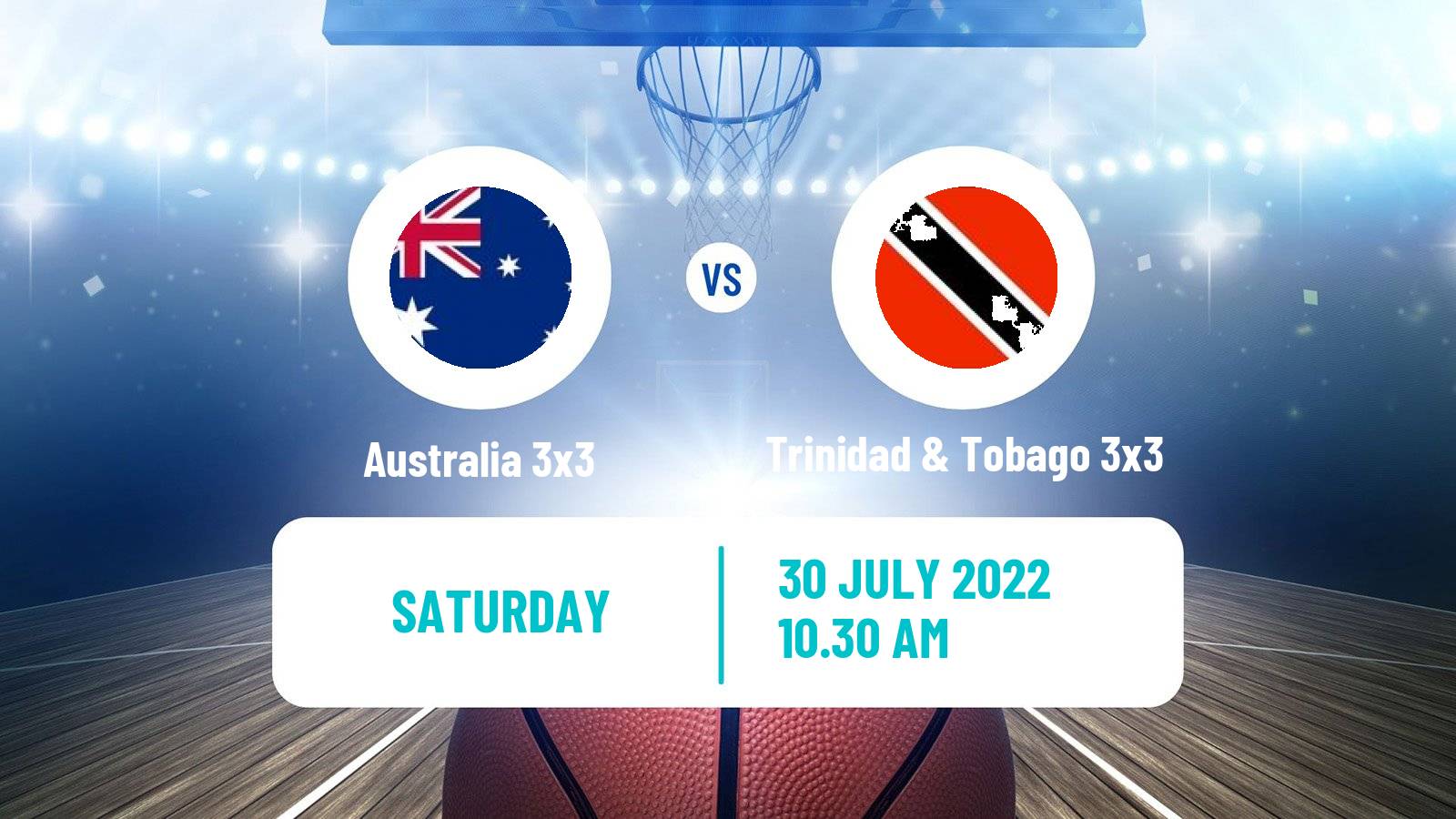 Basketball Commonwealth Games Basketball 3x3 Australia 3x3 - Trinidad & Tobago 3x3