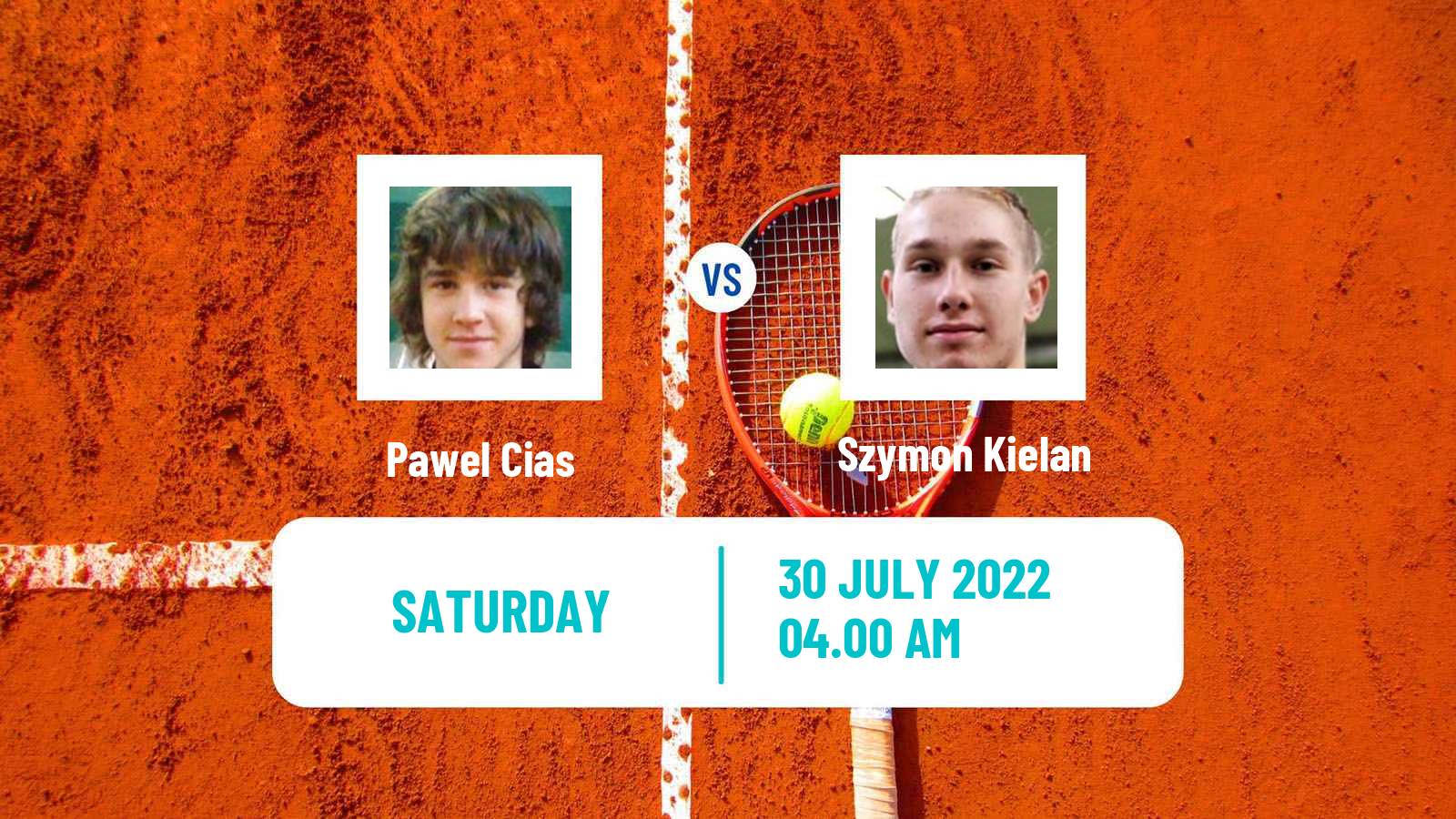 Tennis ITF Tournaments Pawel Cias - Szymon Kielan