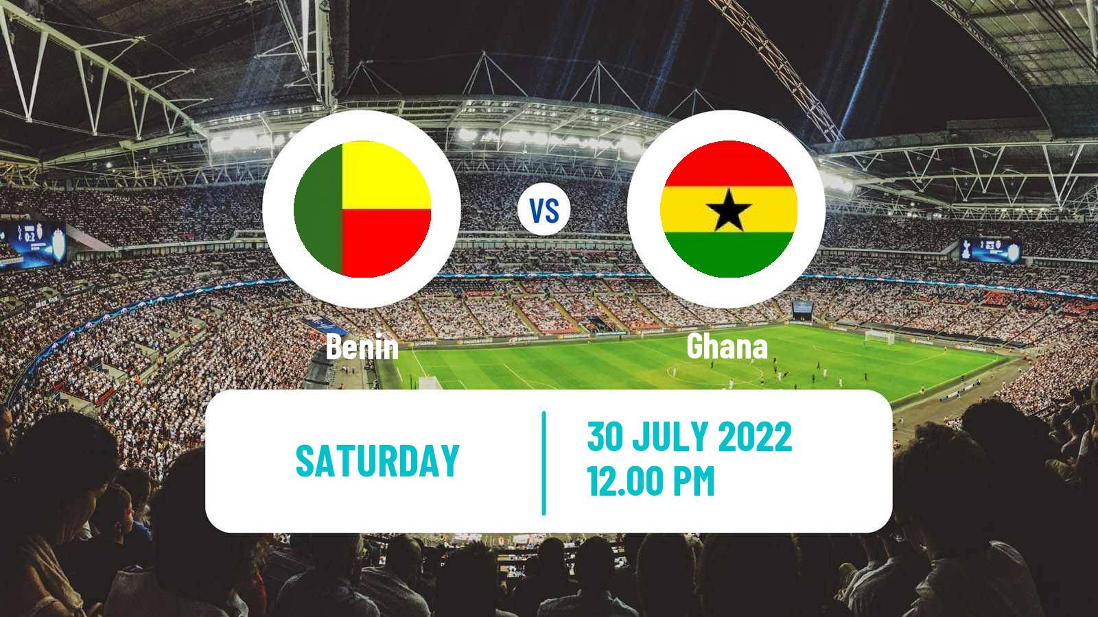 Soccer African Nations Championship Benin - Ghana