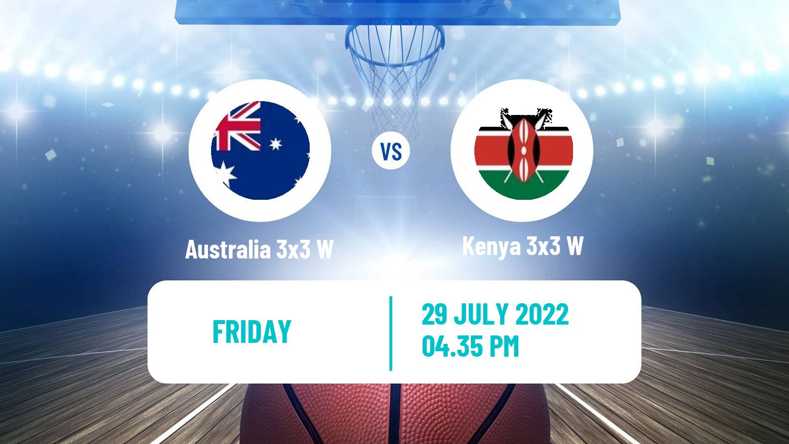 Basketball Commonwealth Games Basketball 3x3 Women Australia 3x3 W - Kenya 3x3 W