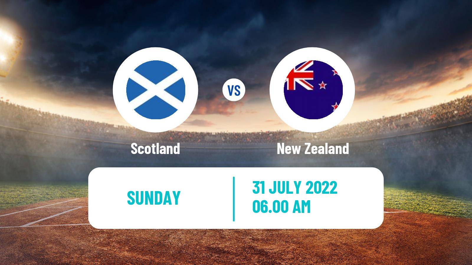 Cricket One Day International Scotland - New Zealand