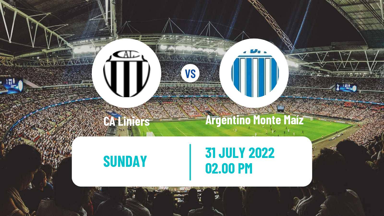 Soccer Argentinian Torneo Federal CA Liniers - Argentino Monte Maíz