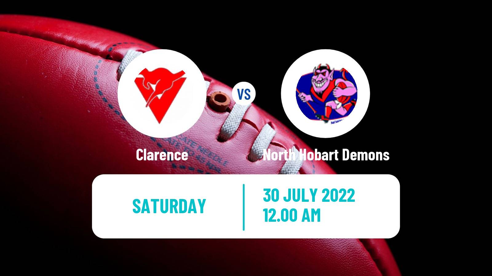 Aussie rules TSL Clarence - North Hobart Demons