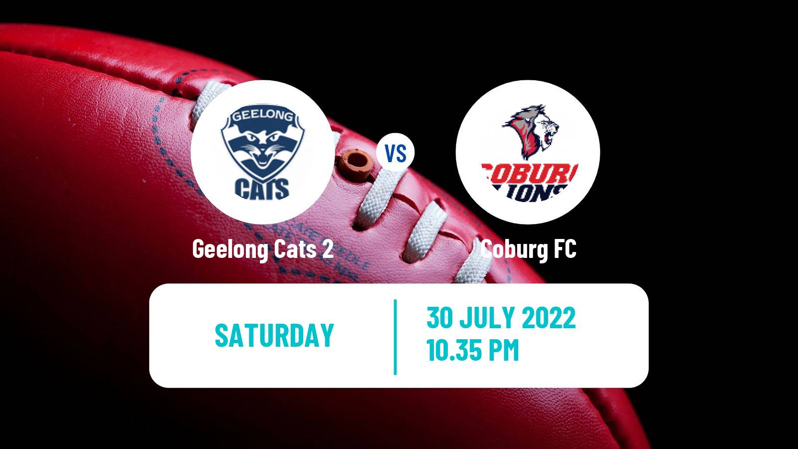 Aussie rules VFL Geelong Cats 2 - Coburg