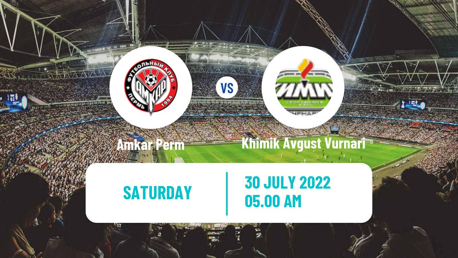 Soccer Russian FNL 2 Group 4 Amkar Perm - Khimik Avgust Vurnari