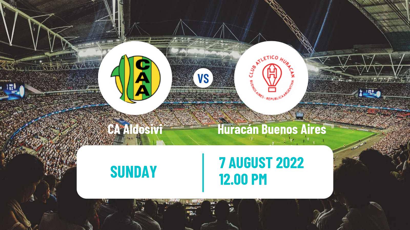 Soccer Argentinian Liga Profesional Aldosivi - Huracán Buenos Aires