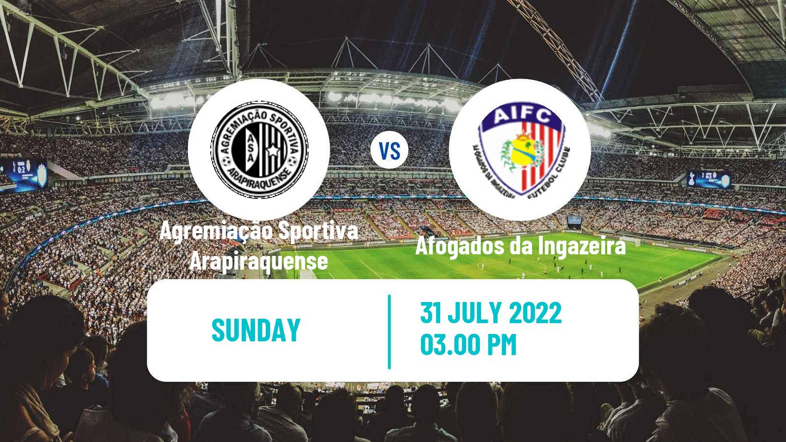 Soccer Brazilian Serie D Agremiação Sportiva Arapiraquense - Afogados da Ingazeira