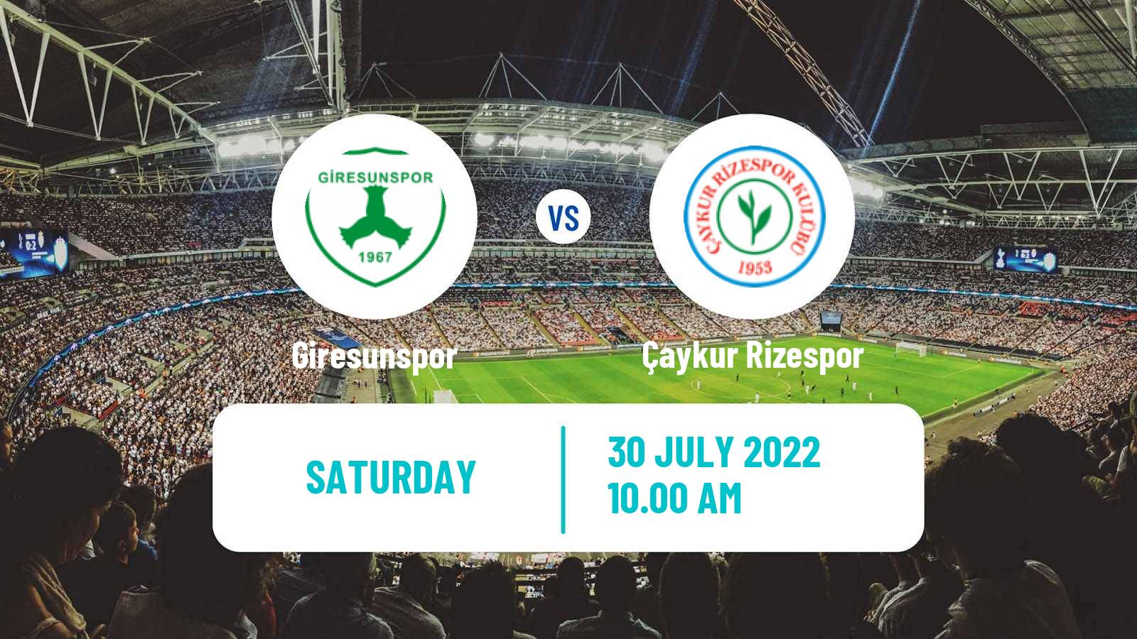 Soccer Club Friendly Giresunspor - Çaykur Rizespor