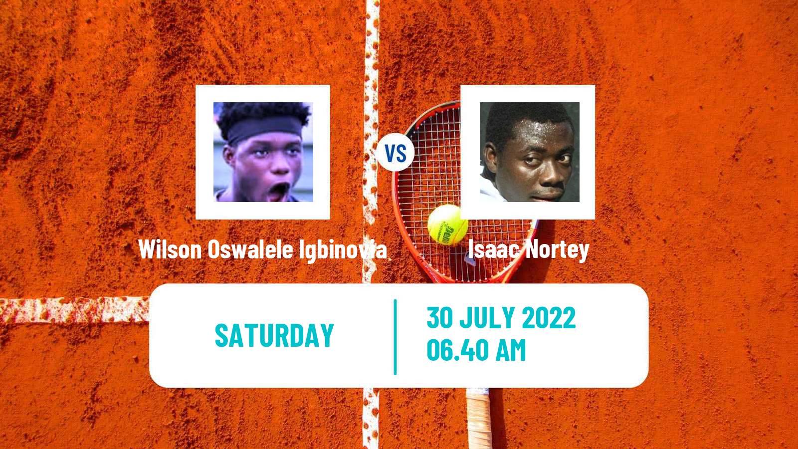 Tennis Davis Cup Group IV Wilson Oswalele Igbinovia - Isaac Nortey