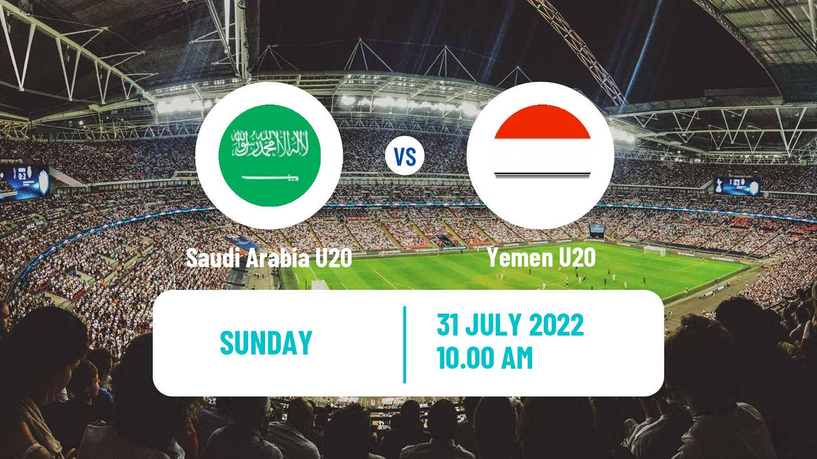 Soccer Arab Cup U20 Saudi Arabia U20 - Yemen U20