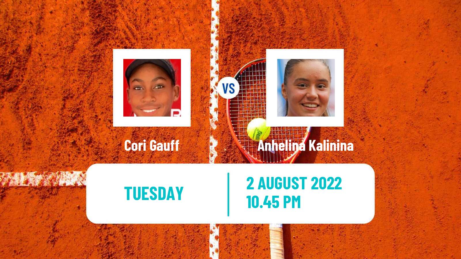 Tennis WTA San Jose Cori Gauff - Anhelina Kalinina