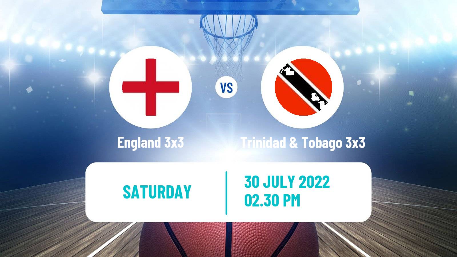 Basketball Commonwealth Games Basketball 3x3 England 3x3 - Trinidad & Tobago 3x3