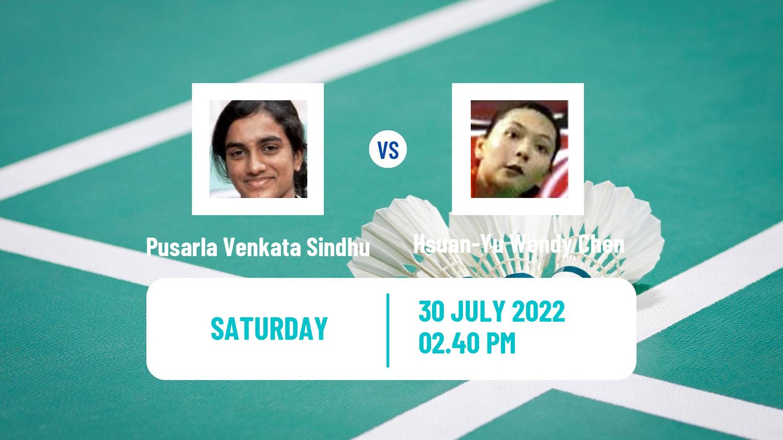 Badminton Badminton Pusarla Venkata Sindhu - Hsuan-Yu Wendy Chen