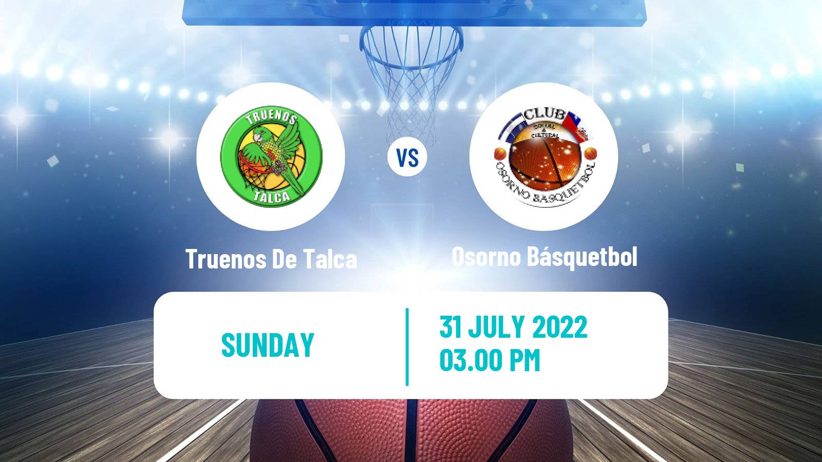 Basketball Chilean LNB 2 Truenos De Talca - Osorno Básquetbol