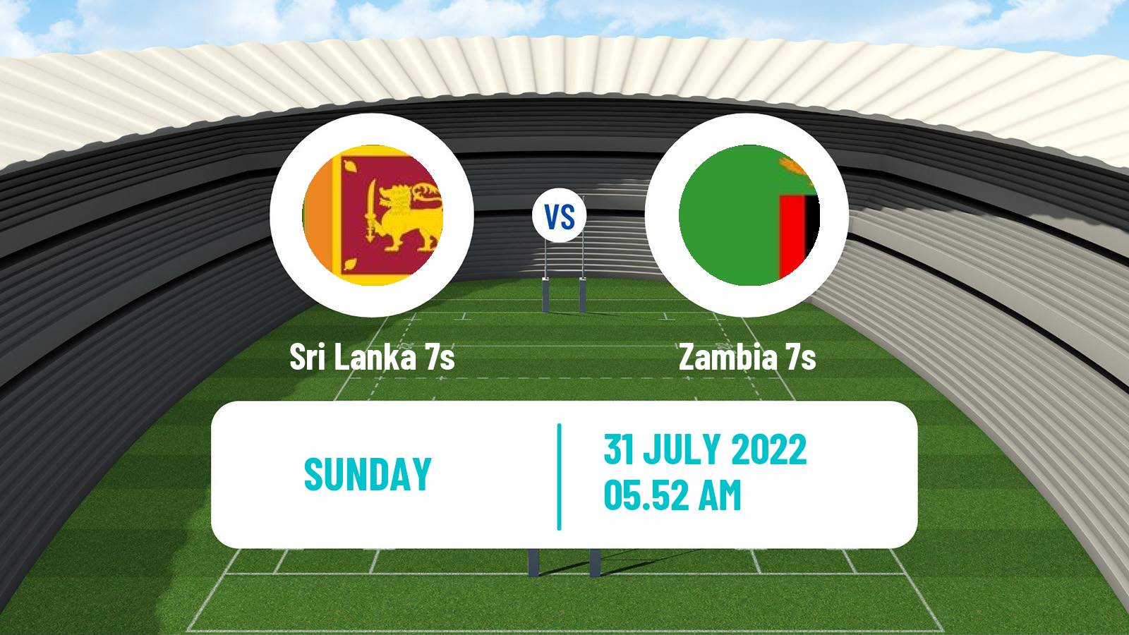 Rugby union Commonwealth Games 7s Rugby Sri Lanka 7s - Zambia 7s