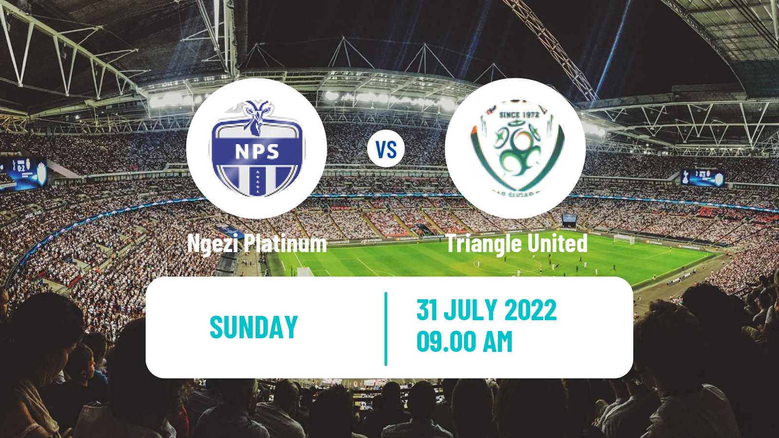 Soccer Zimbabwe Premier League Ngezi Platinum - Triangle United