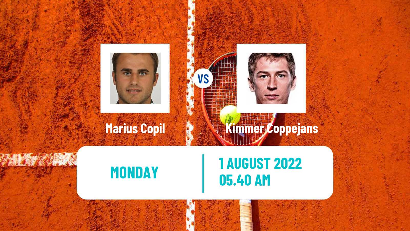 Tennis ATP Challenger Marius Copil - Kimmer Coppejans