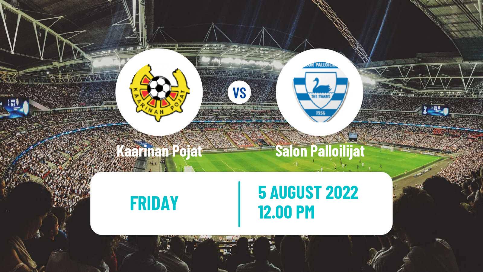 Soccer Finnish Kakkonen Group B Kaarinan Pojat - Salon Palloilijat