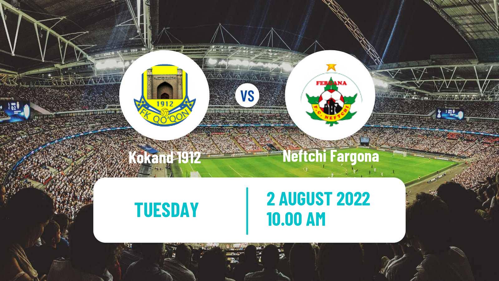 Soccer Uzbek League Kokand 1912 - Neftchi Fargona