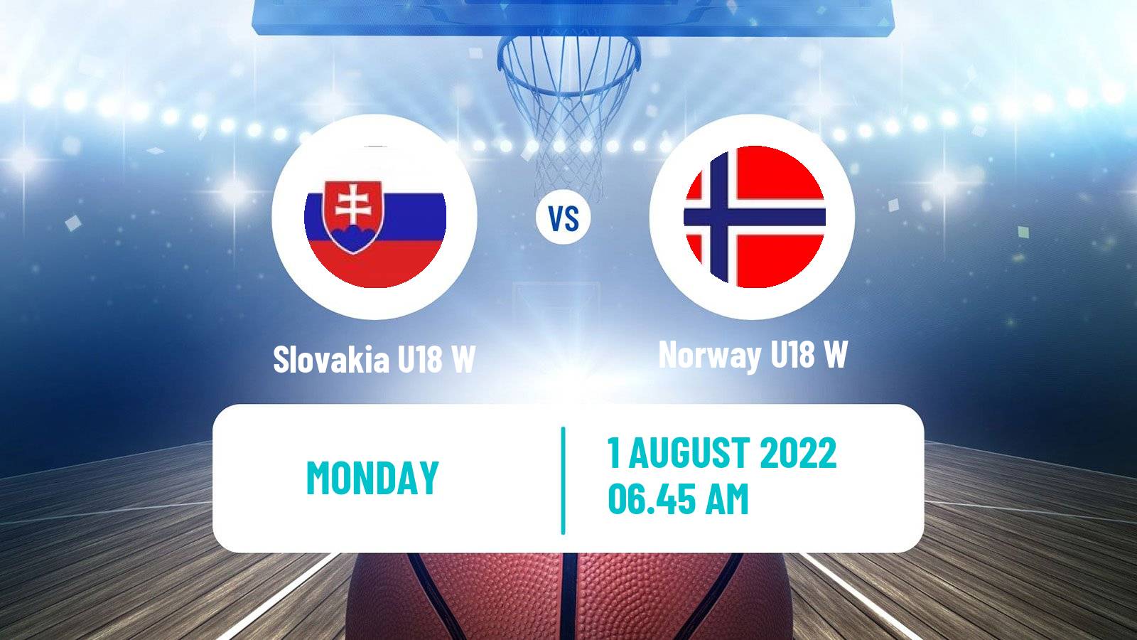 Basketball European Championship U18 B Basketball Women Slovakia U18 W - Norway U18 W