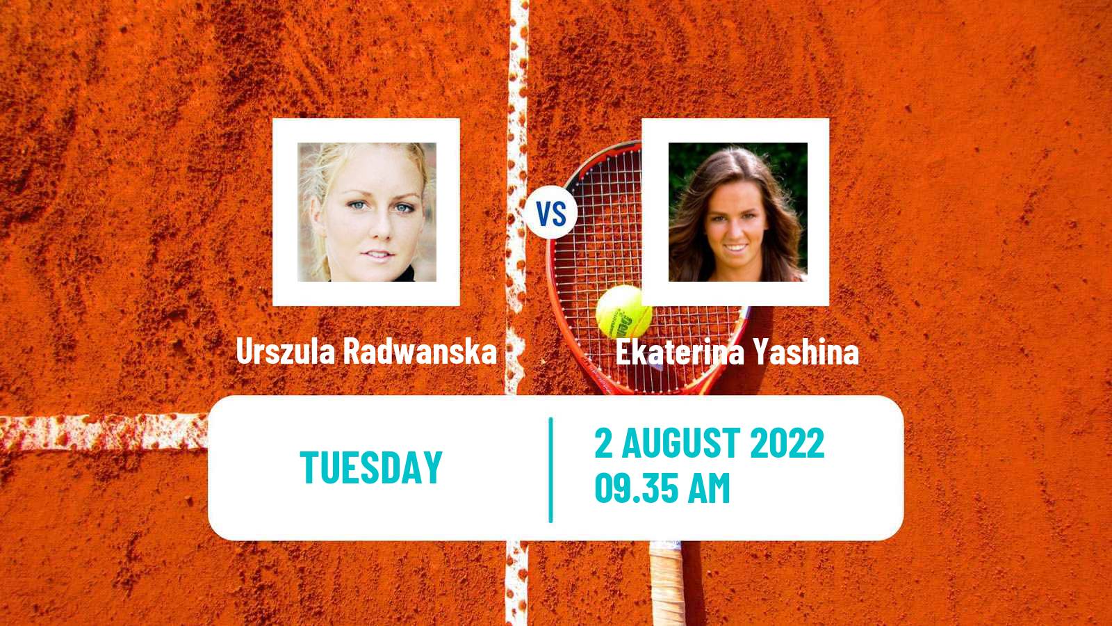 Tennis ITF Tournaments Urszula Radwanska - Ekaterina Yashina