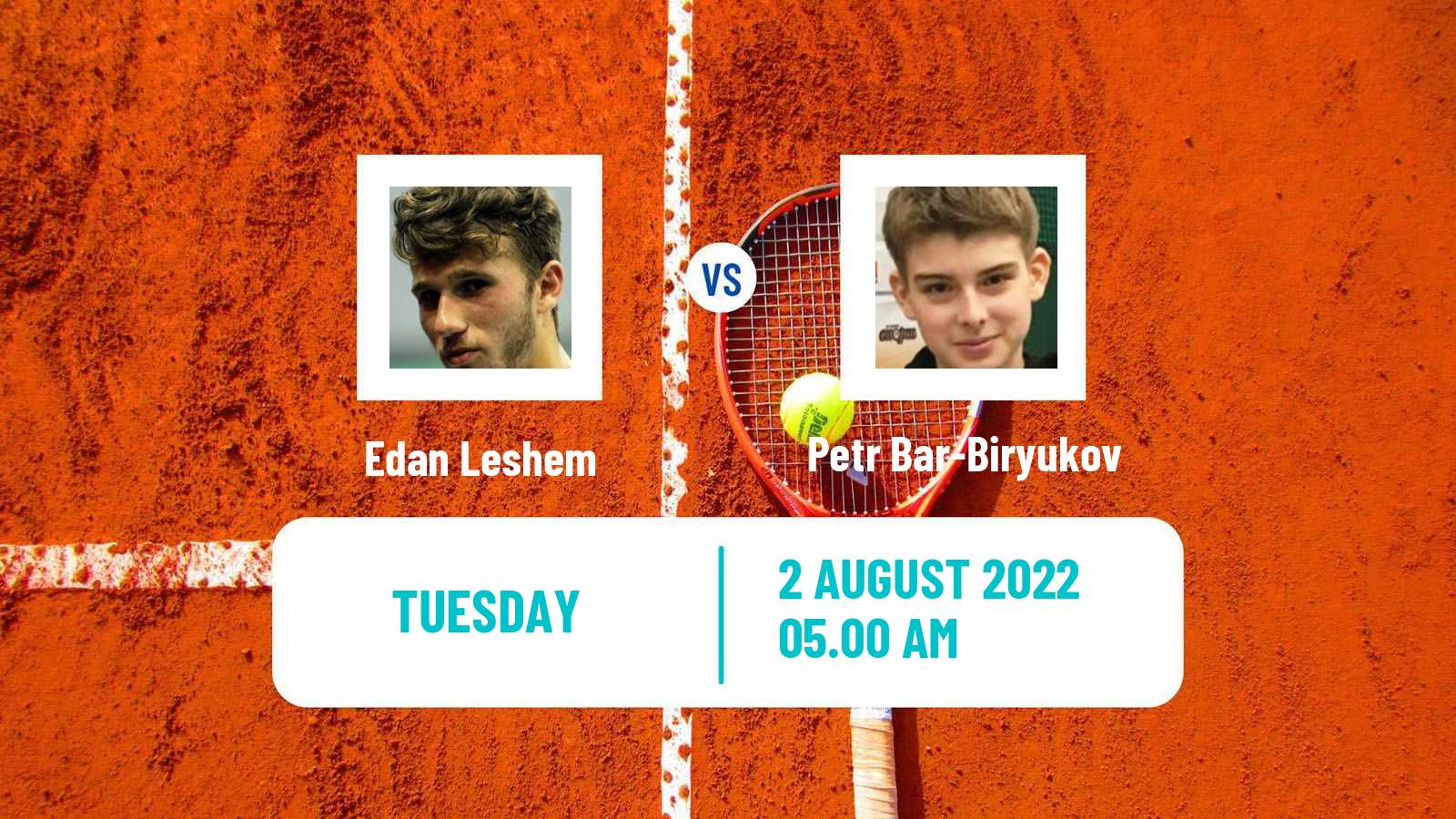 Tennis ITF Tournaments Edan Leshem - Petr Bar-Biryukov