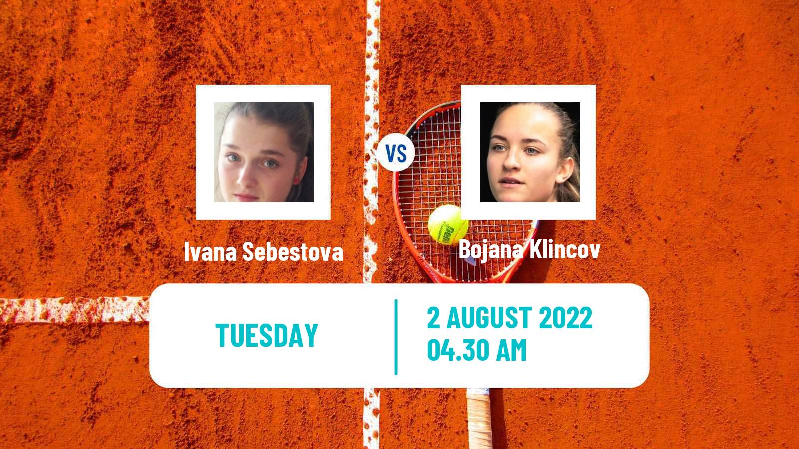 Tennis ITF Tournaments Ivana Sebestova - Bojana Klincov