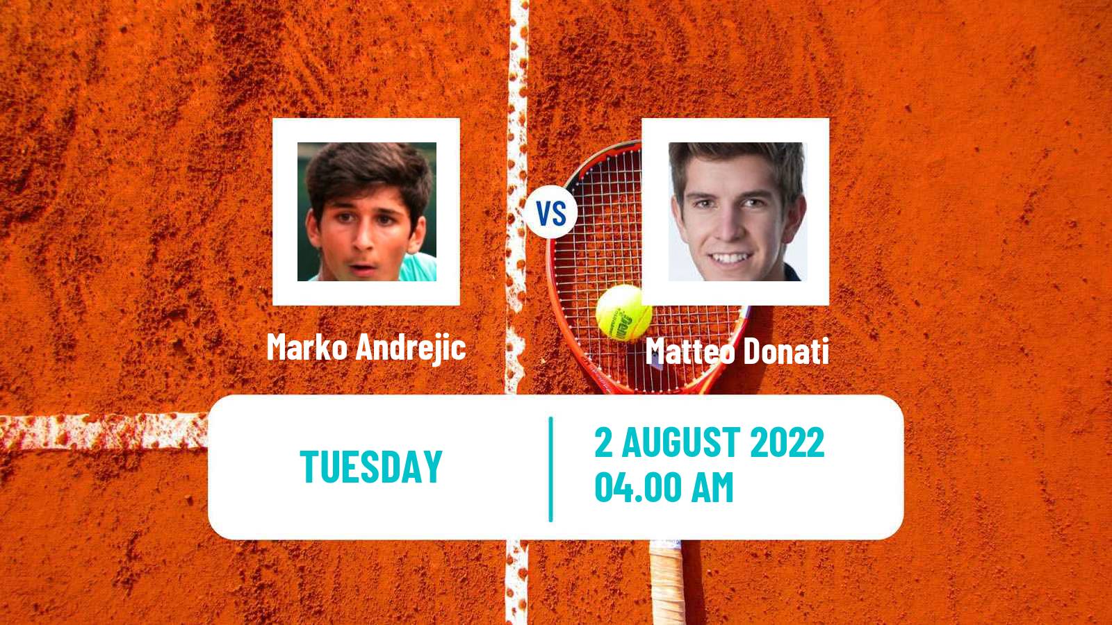 Tennis ITF Tournaments Marko Andrejic - Matteo Donati