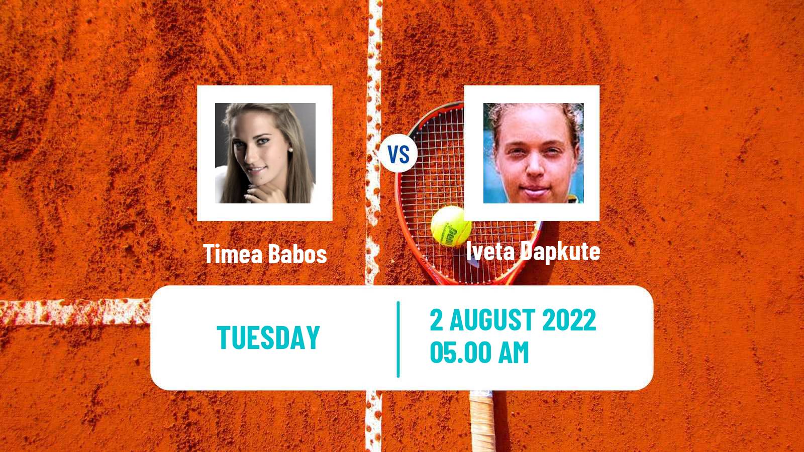 Tennis ITF Tournaments Timea Babos - Iveta Dapkute