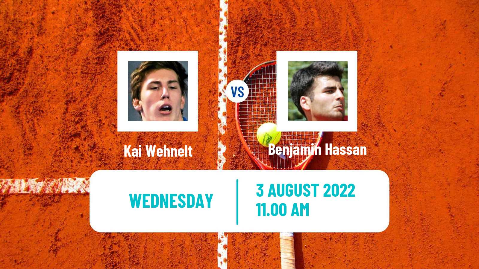 Tennis ITF Tournaments Kai Wehnelt - Benjamin Hassan