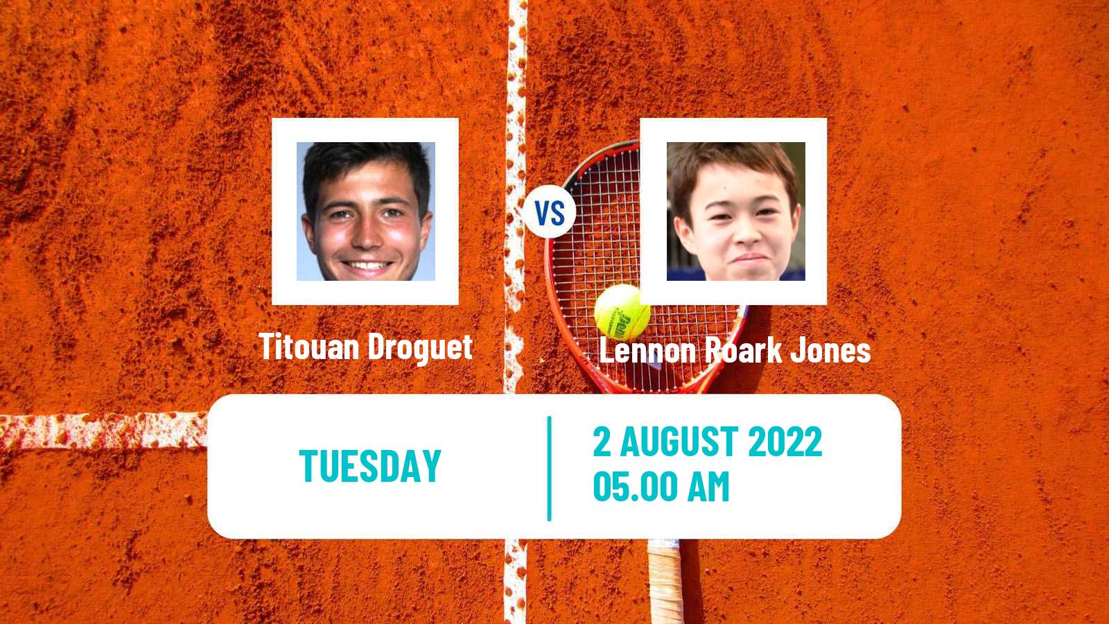 Tennis ITF Tournaments Titouan Droguet - Lennon Roark Jones