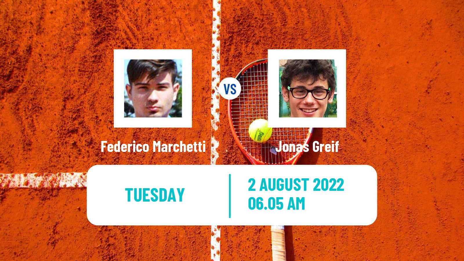 Tennis ITF Tournaments Federico Marchetti - Jonas Greif