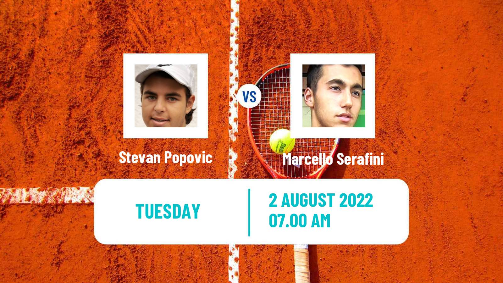 Tennis ITF Tournaments Stevan Popovic - Marcello Serafini