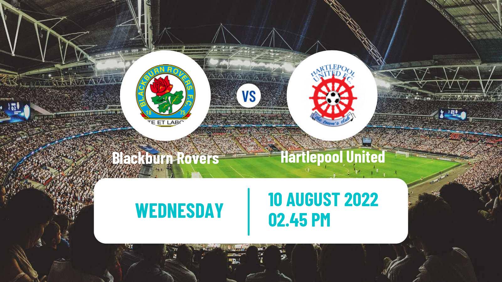 Soccer English League Cup Blackburn Rovers - Hartlepool United