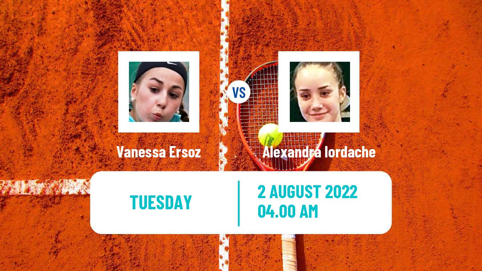 Tennis ITF Tournaments Vanessa Ersoz - Alexandra Iordache