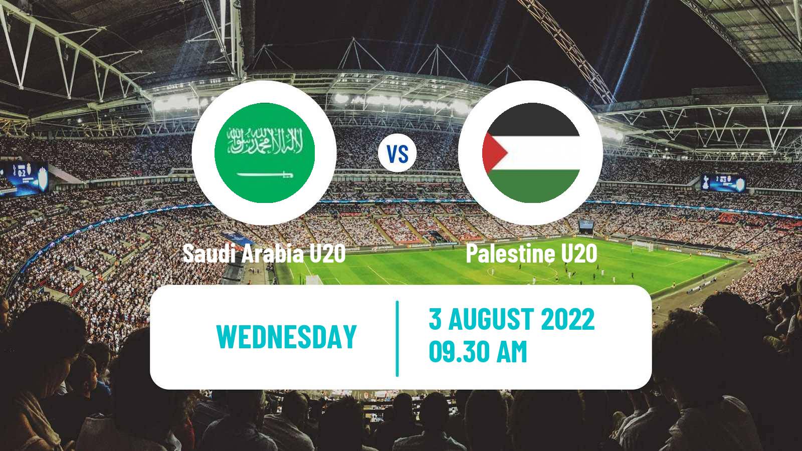 Soccer Arab Cup U20 Saudi Arabia U20 - Palestine U20