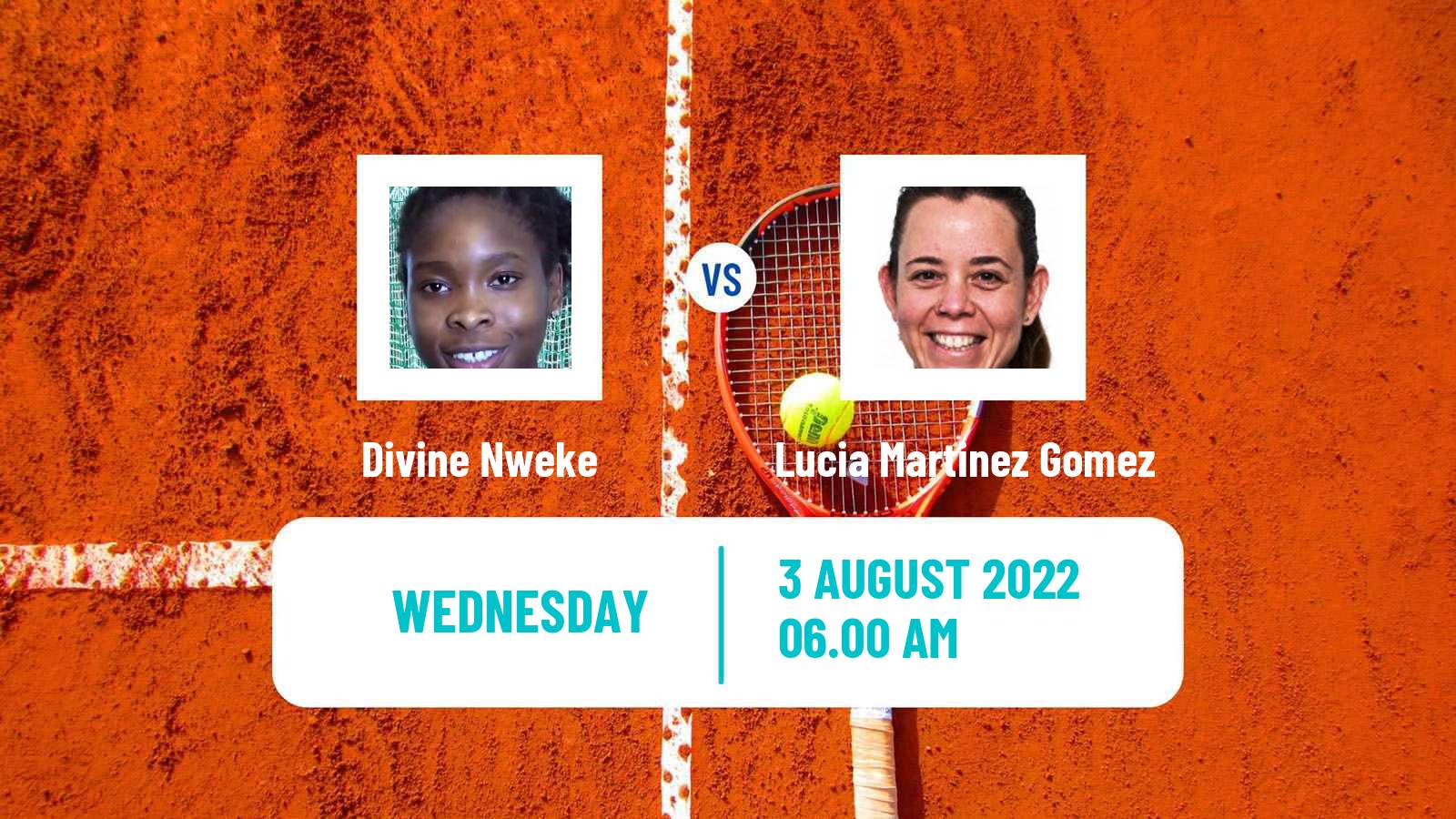 Tennis ITF Tournaments Divine Nweke - Lucia Martinez Gomez