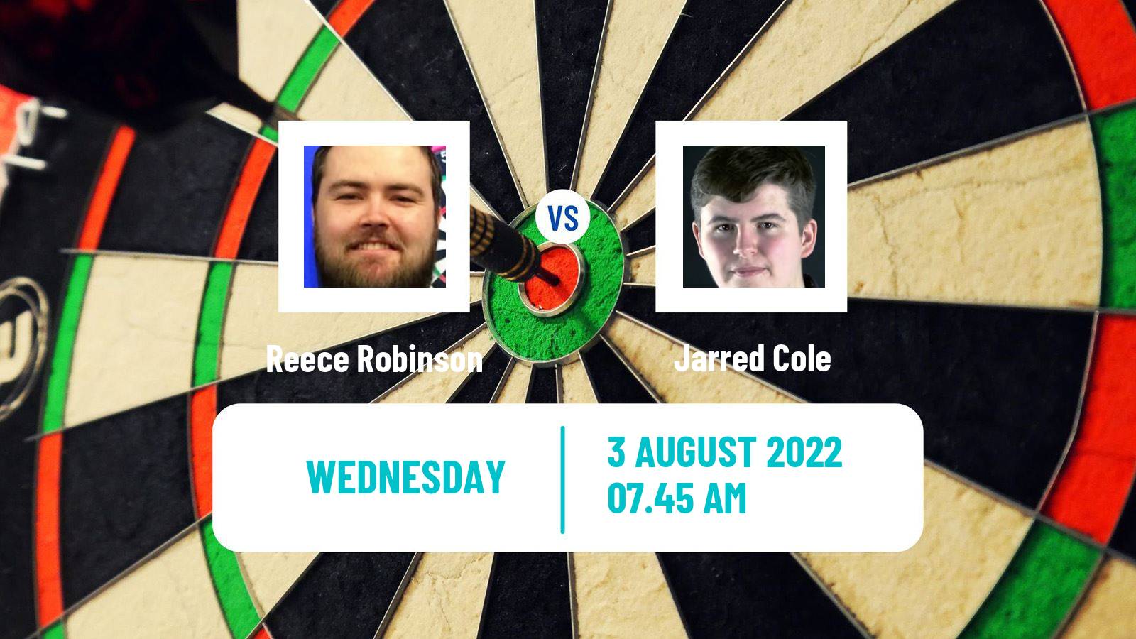 Darts Darts Reece Robinson - Jarred Cole