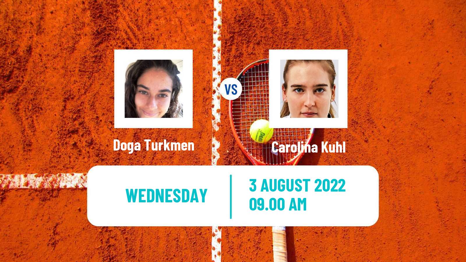 Tennis ITF Tournaments Doga Turkmen - Carolina Kuhl