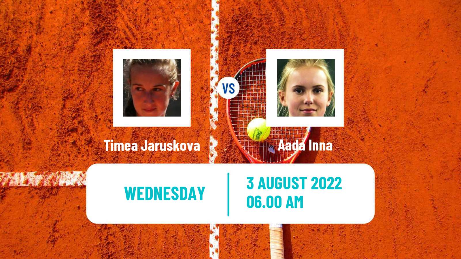 Tennis ITF Tournaments Timea Jaruskova - Aada Inna