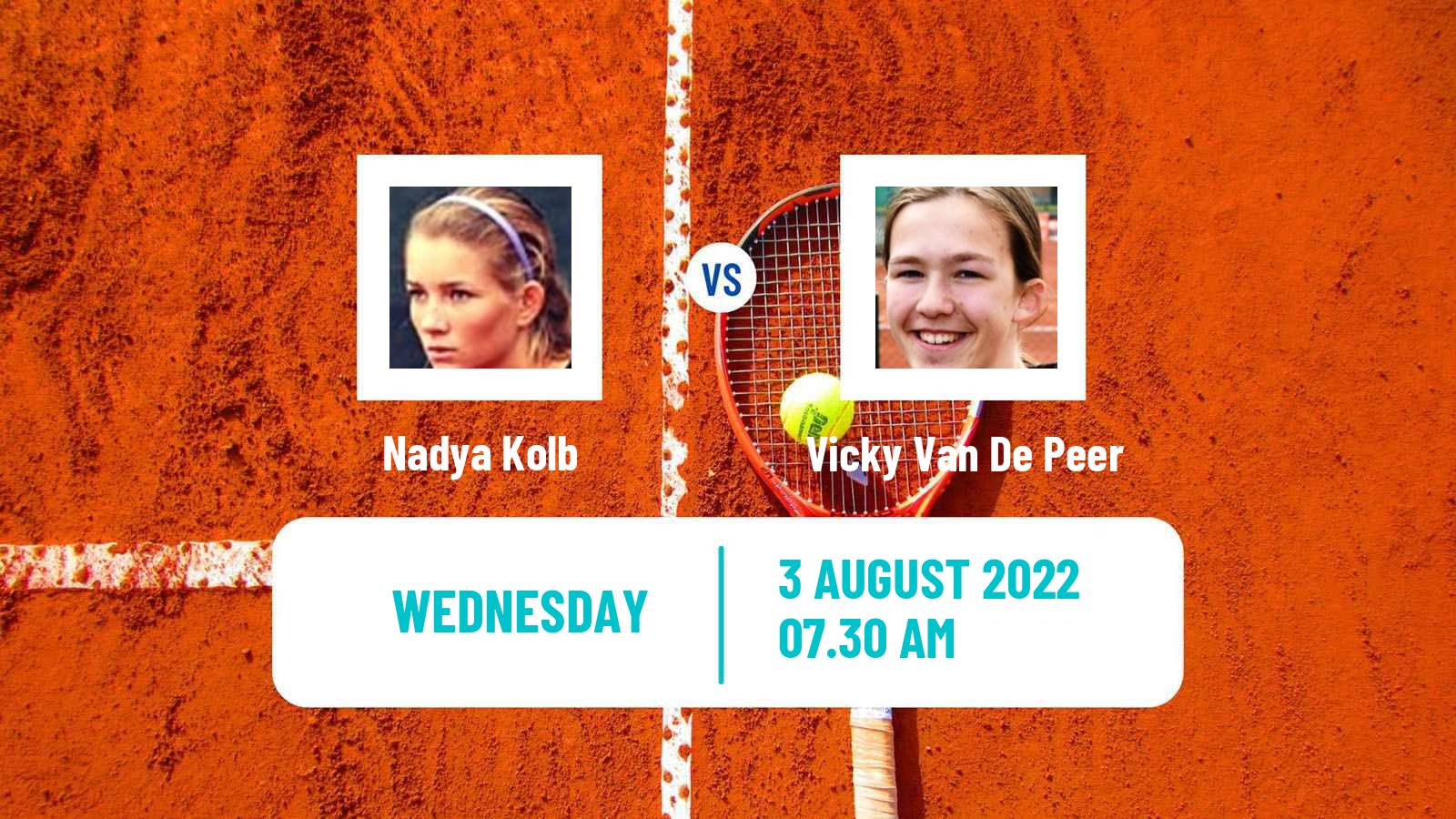 Tennis ITF Tournaments Nadya Kolb - Vicky Van De Peer