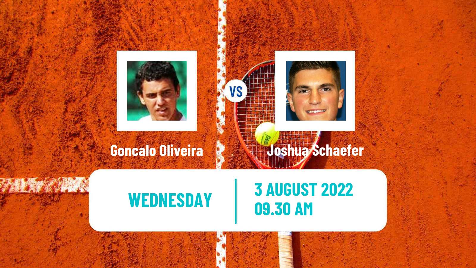 Tennis ITF Tournaments Goncalo Oliveira - Joshua Schaefer